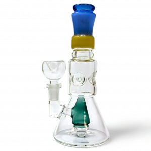 7.5" Summit Style Top of the Tree Perc Beaker Water Pipe - [ZD311]